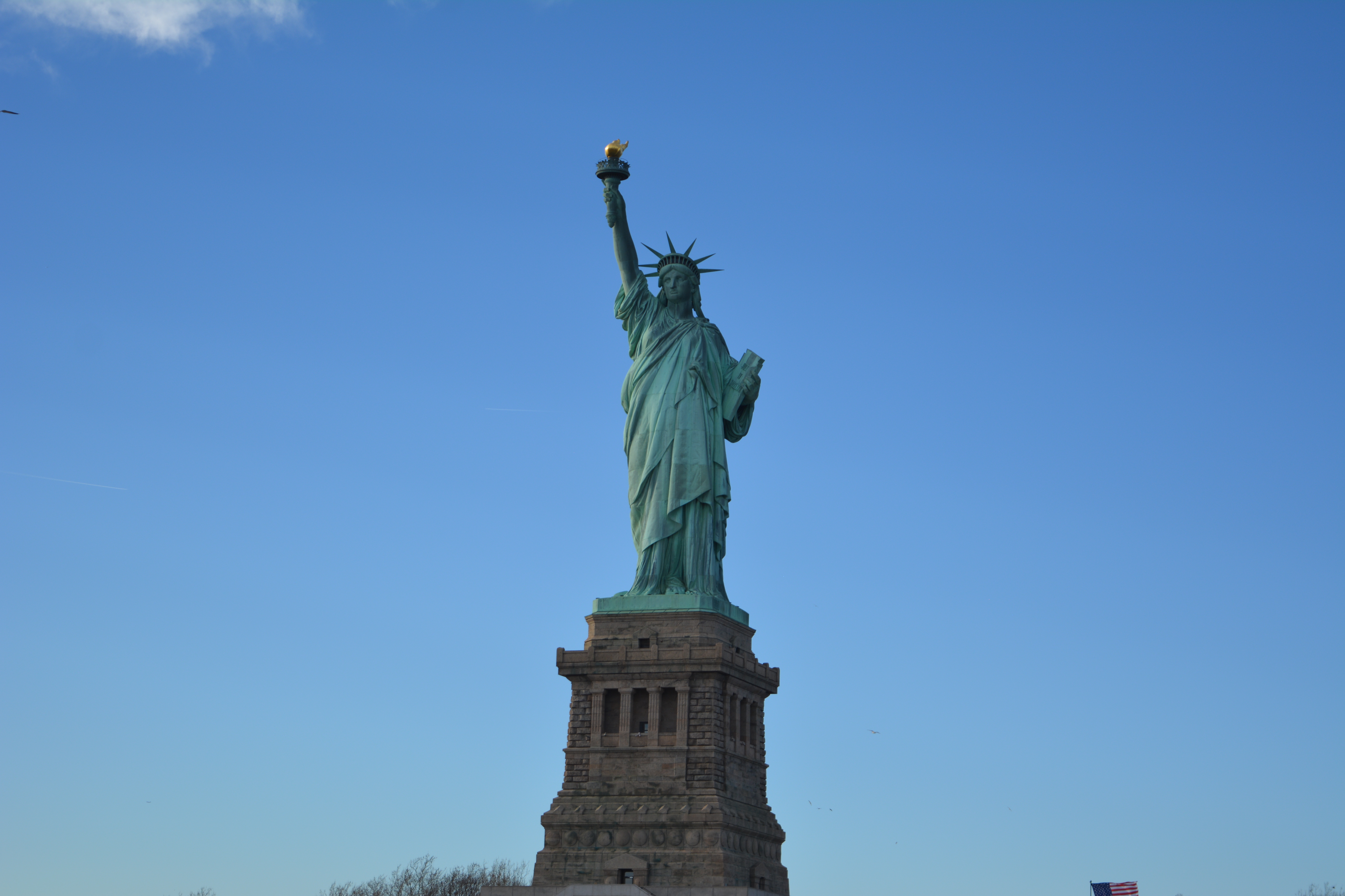 Statue Of Liberty Close Up Ellis Island